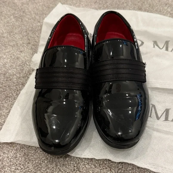 Bruno Marc Patent Black Loafers size  11 boys - Picture 4 of 4